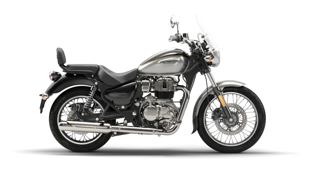 2024 Royal Enfield Meteor 350 Black Color (Aurora Black) - 2024 Meteor 350 Aurora Black Color option