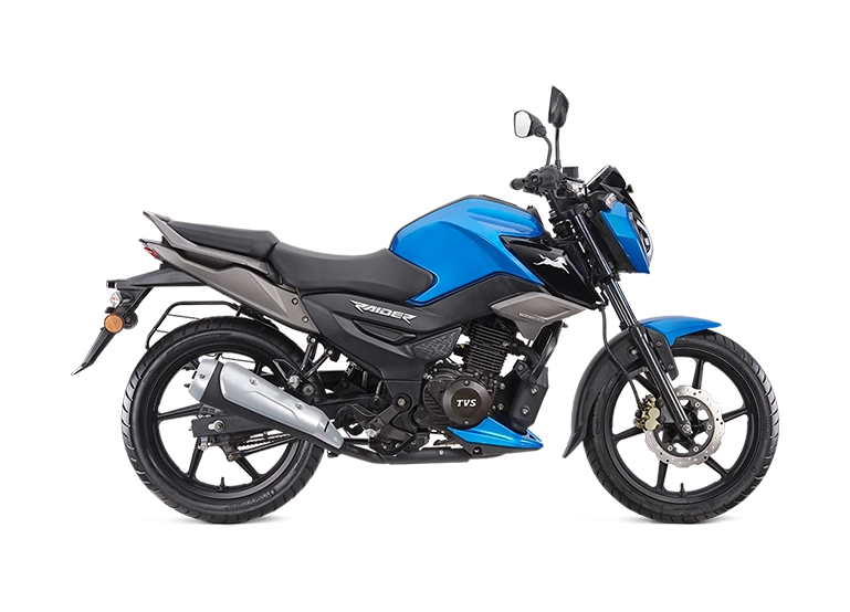 2024 TVS Raider 125 Forza Blue Color option - New 2024 Raider Forza Blue Photo