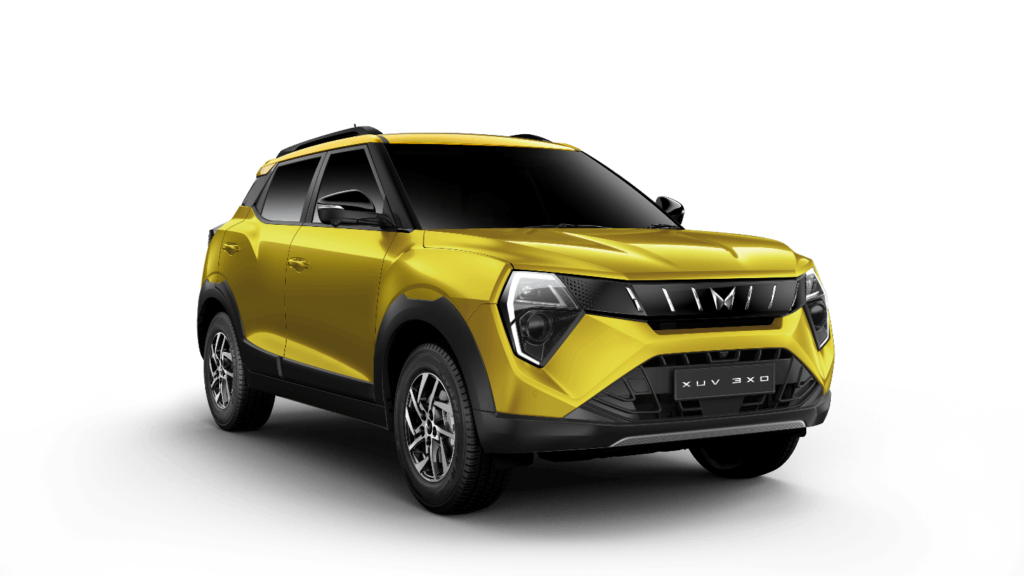 2024 Mahindra XUV 3XO Yellow Color ( Citrine Yellow)