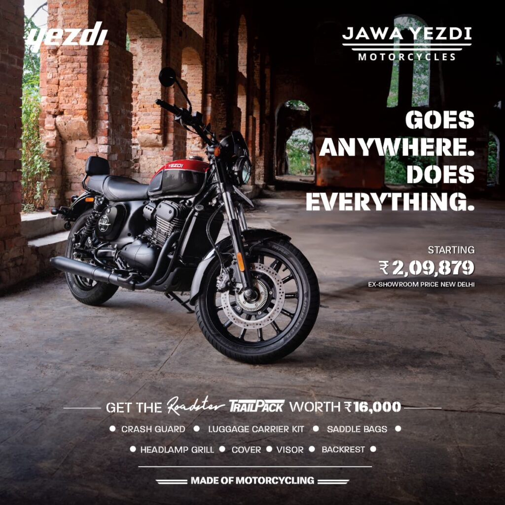 Yezdi Roadster Price after New GST 2.0 Announcement All Variants