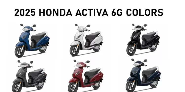2025 Honda 6G Colors New Activa 6G 2025 model colors