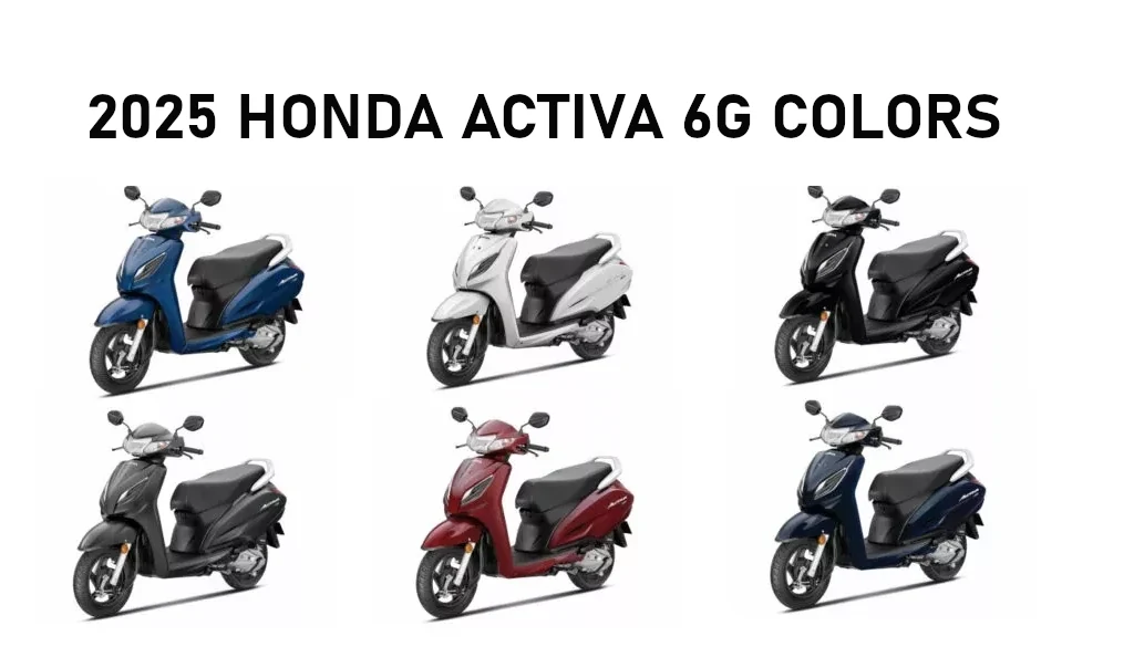 2025 Honda Activa 6G Colors All new Honda Activa 2025 model colors 2025 Activa 6G all colors