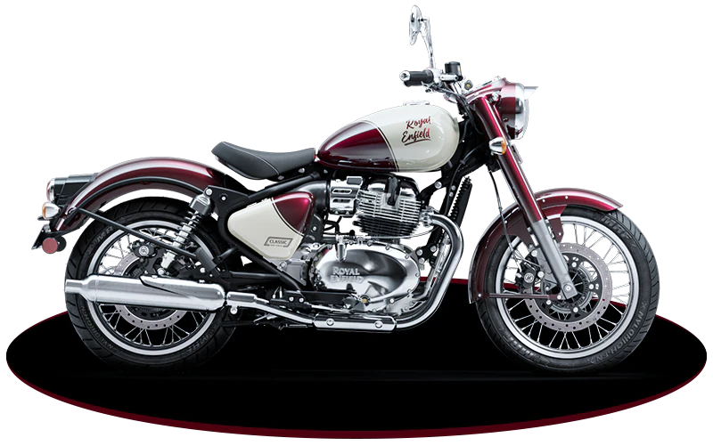 2025 Royal Enfield Classic 650 Red Color ( Vallam Red). New Classic 650 motorcycle in Vallam Red Color option