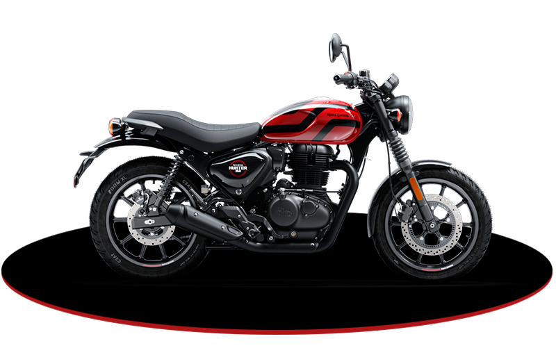 2025 Royal Enfield Hunter 350 Red Color (London Red)