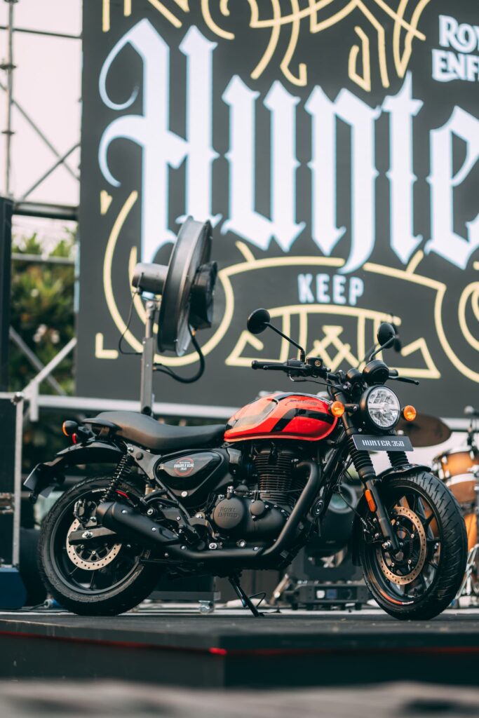 First Edition Hunterhood Fest by Royal Enfield in Delhi and Mumbai Photos. New Hunter 350 London Red Color