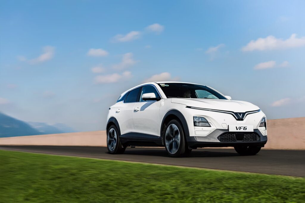 VinFast VF6 White Color SUV model