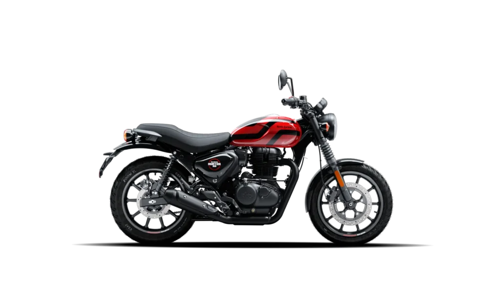 2025 Royal Enfield Hunter 350 London Red Color Photos