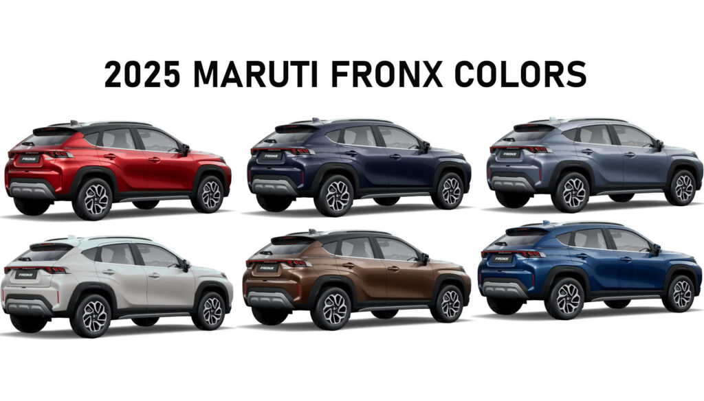 2025 Model Maruti Fronx All Colors New Fronx 2025 model all color variants new model photos