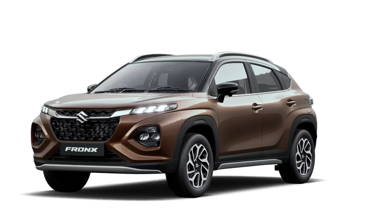 2025 Maruti FRONX Earthen Brown and Black Dual tone color ( Brown + Black)