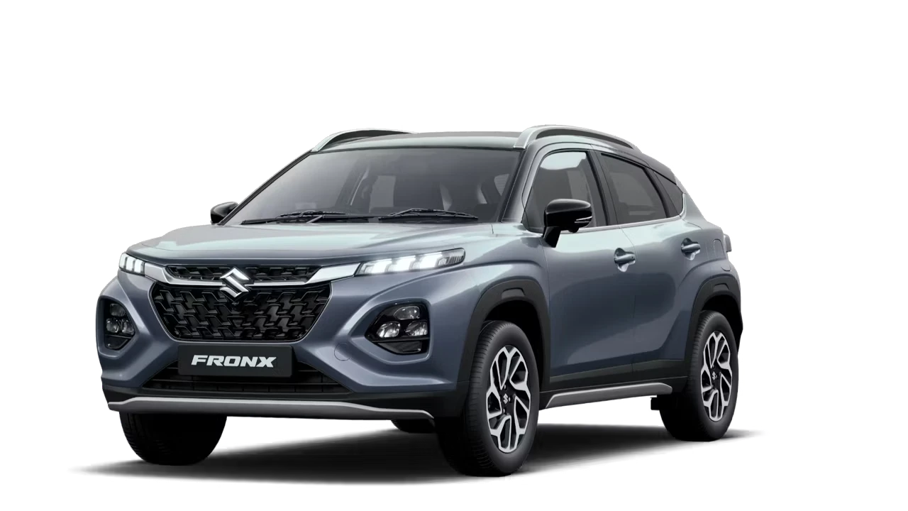 2025 Maruti FRONX Splendid Silver and Black Dual tone color ( Silver + Black)