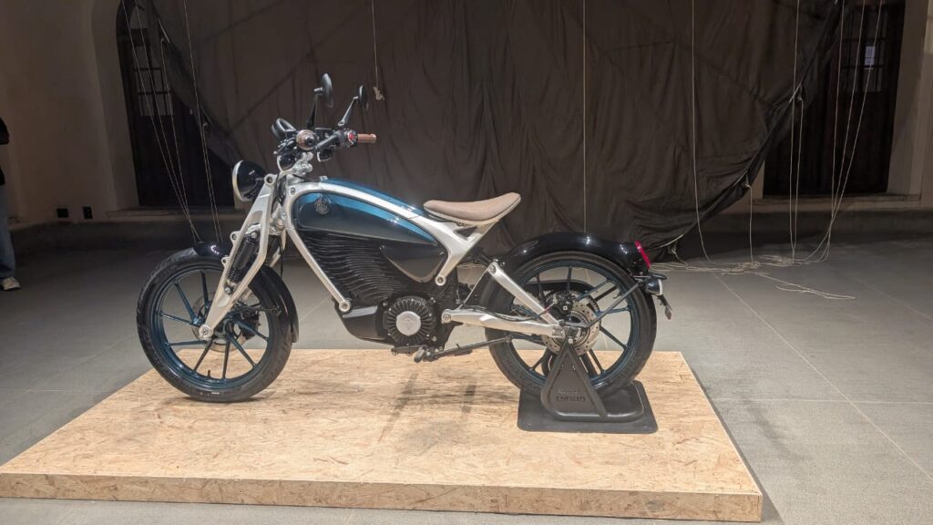 Royal Enfield Flying Flea C6 at Bengaluru pop-up cafe event
