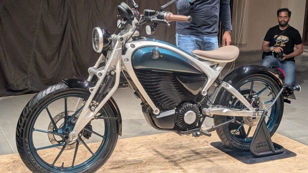 Flying Flea C6 front view highlighting Girder fork and LED headlamp