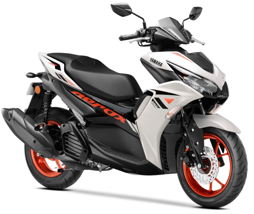 2025 Yamaha Aerox 155 Ice Fluo Vermillion Color