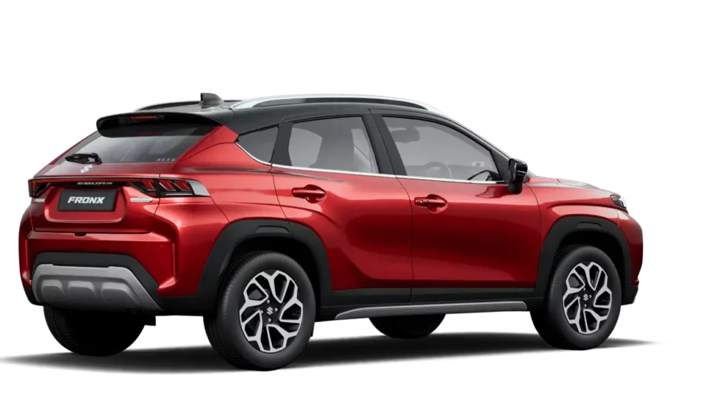 2025 Dual tone Fronx Red with Black roof 2025 Maruti FRONX Opulent Red and Black Dual tone color ( Red + Black)