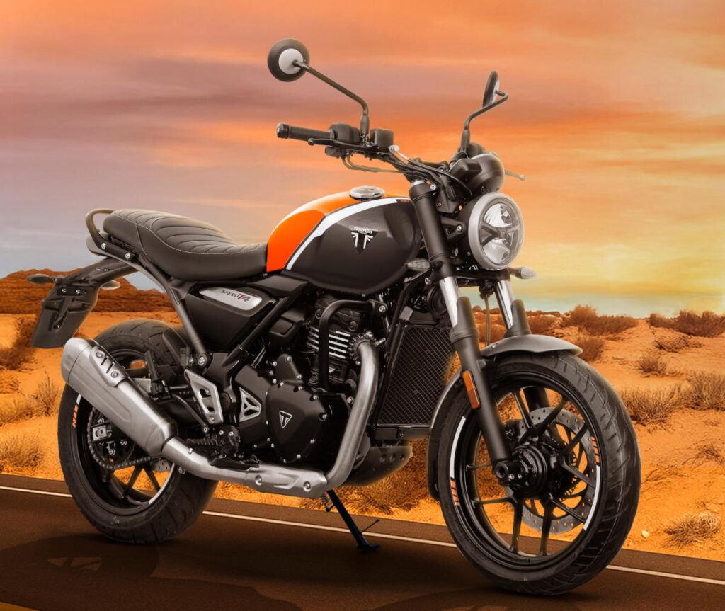 2025 Triumph Speed T4 2025 Model Orange Color