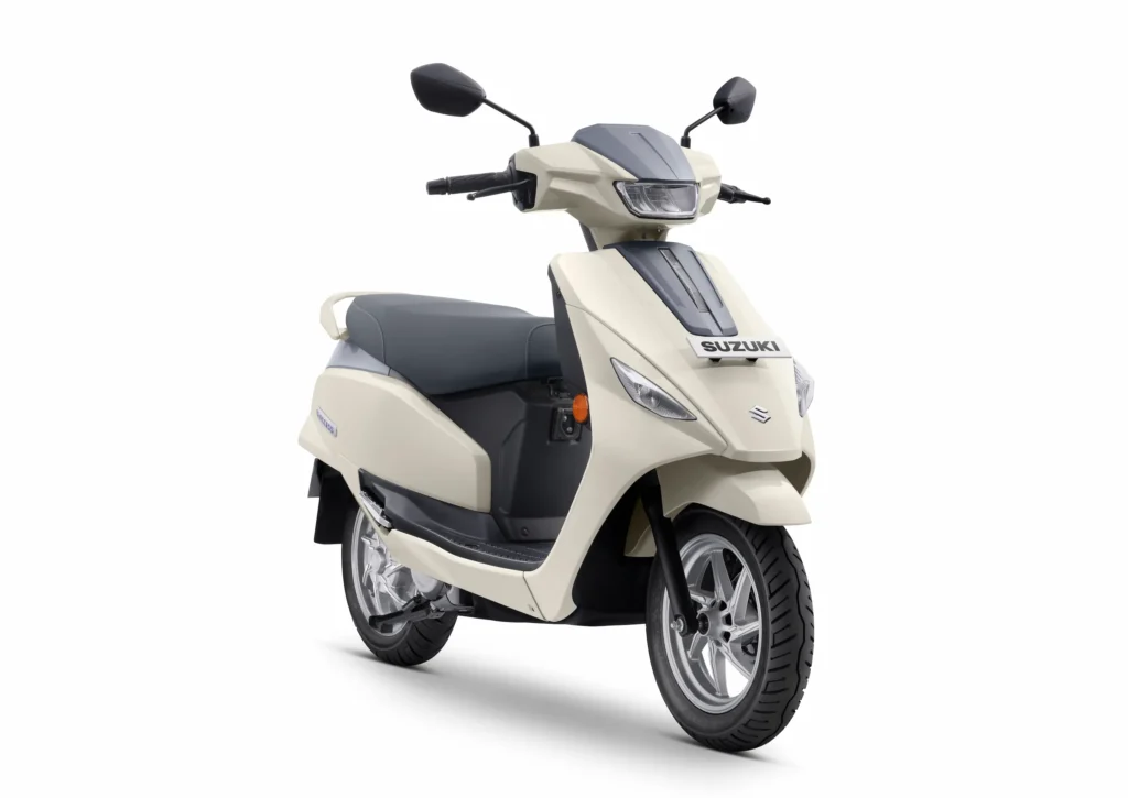 New Suzuki e Access in White Color. About Range and Battery Life Preference