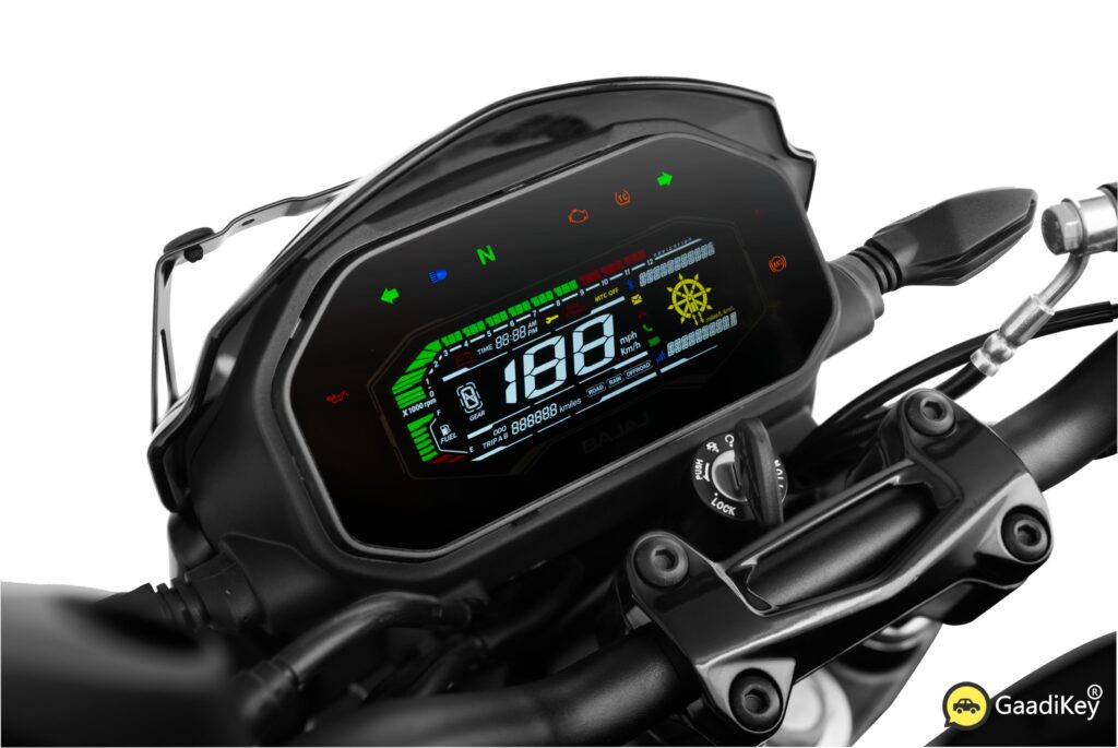 New 2025 Bajaj Dominar 250 Polar White - Side profile highlighting GPS carrier and bonded speedometer