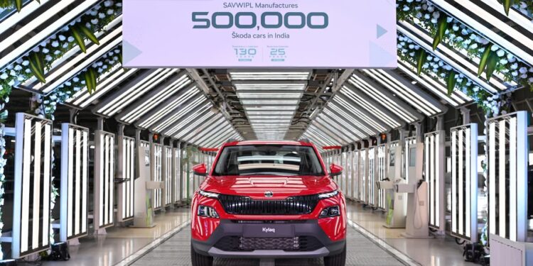 Skoda Auto Volkswagen 5 lakh Production milestone