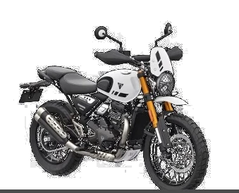Triumph Scrambler 400 XC White Color option.