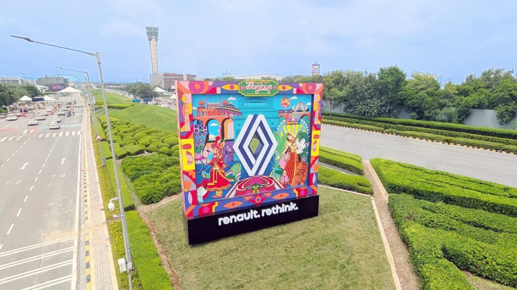 Renault Unveils Iconic Art Installation Near Delhi International Airport