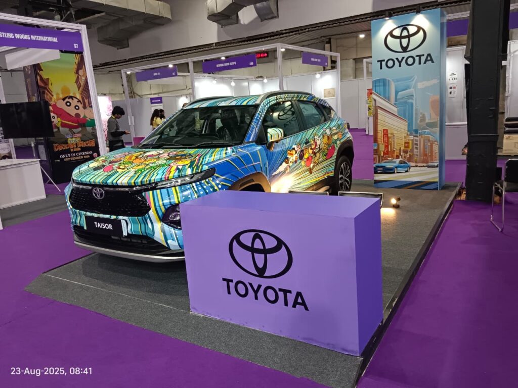 Toyota Taisor showcased at Anime India 2025