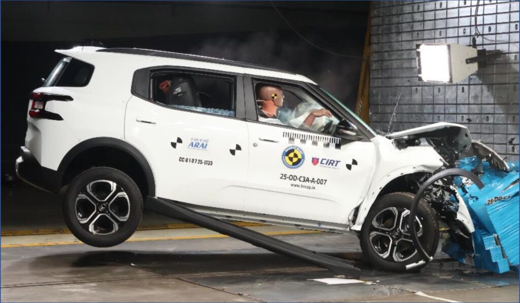 Citroen Aircross 5 Star Bharat NCAP Safety Rating