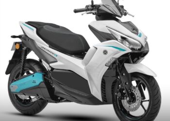 New Yamaha Aerox E Electric Scooter Images and Details