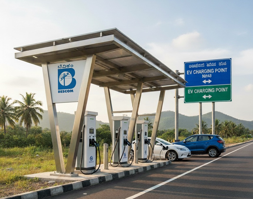 BESCOM EV Charging Bengaluru NH48
