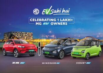 MG Motor EV Sales 1 lakh milestone