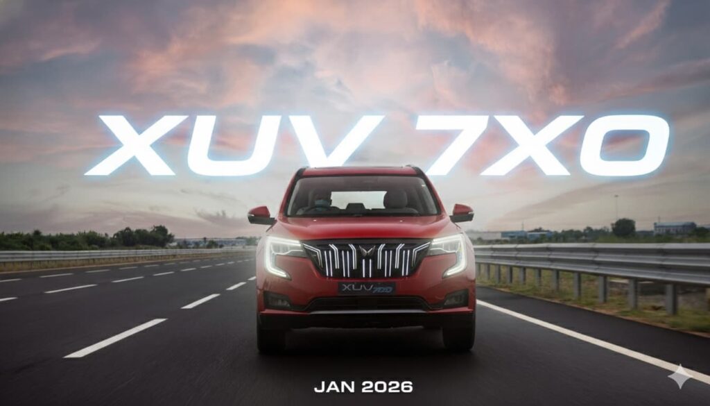 New 2026 Mahindra XUV 7XO Launch Trademark 7XO Mahindra XUV 7OO Facelift Launch