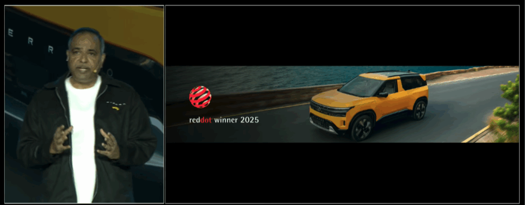 Tata Sierra 2025, Reddot Award