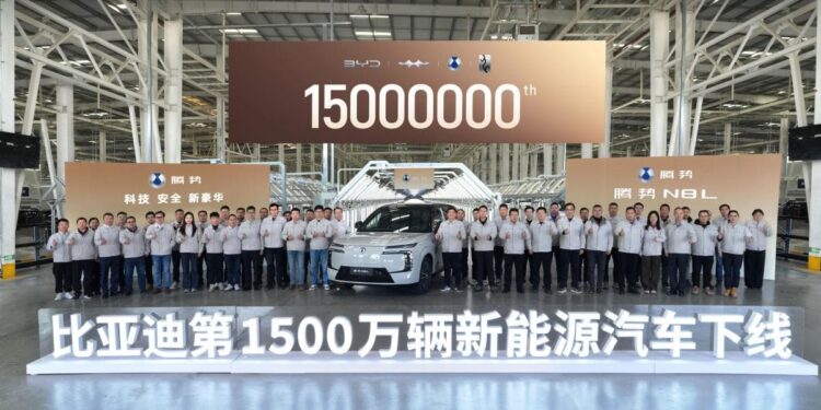 15 Millionth Electric Vehicle by BYD - Milestone