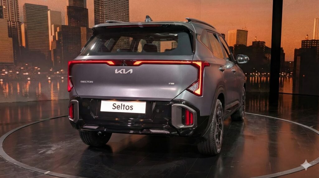 All New Kia Seltos 2026 Model Tail Lamp Design Grey Color option 