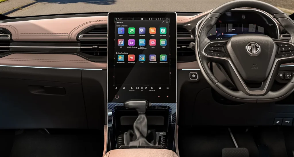 2026 MG Hector Touch Screen Variant Beige Interior Variant Option Trim