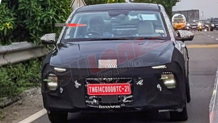 2026 Verna Facelift Spyshot Chennai