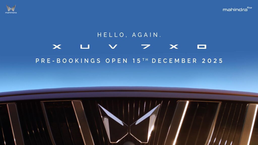 The all new Mahindra XUV 7XO SUV Bookings Begin