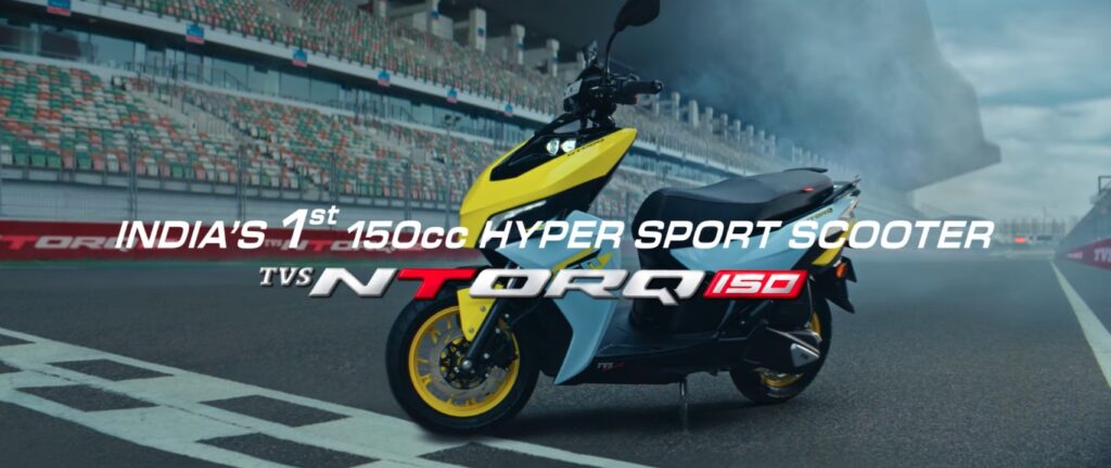 All New 2026 TVS NTORQ 150 Hyper Scooter Photos