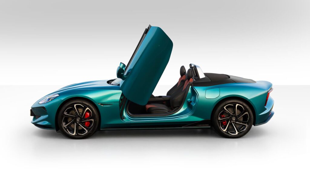2026 MG Cyberster Cyan Blue New Color Launched MG Select Car....