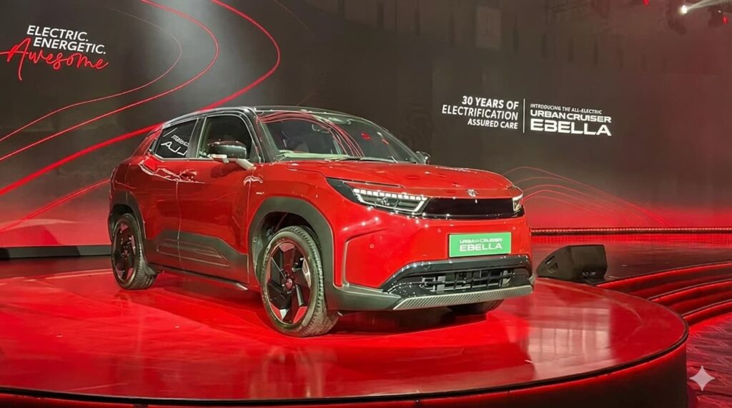 Toyota Ebella Electric SUV Red Color New Ebella EV 