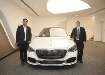 Mr. Brendon Sissing VP Sales Marketing Mercedes-Benz India and Mr. Sunil Madhyani MD City Star inaugurates a state-of-art luxury showroom in Raipur City Star
