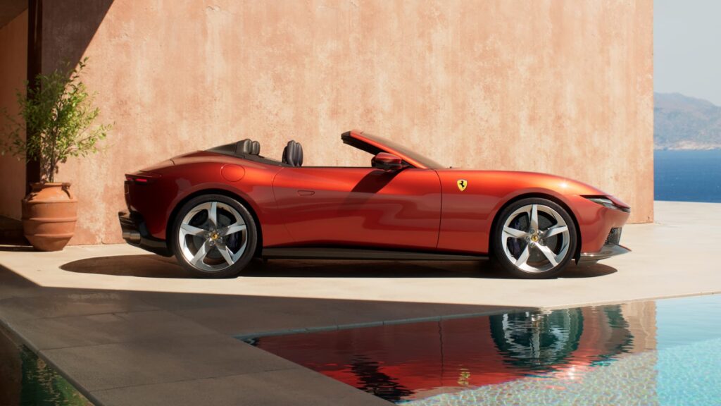 Ferrari Amalfi Spider Rosso Tramonto (Sunset Red) 2026 Model