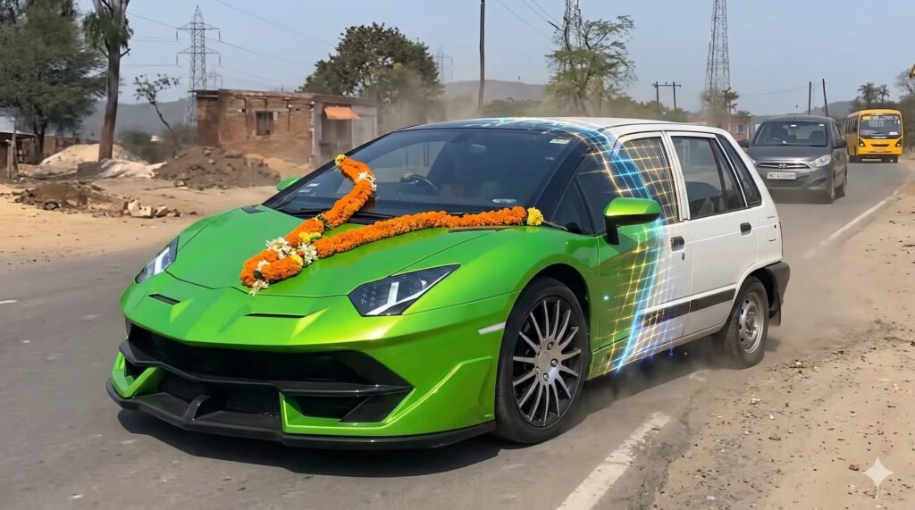 Maruti 800 Converted to Lamborghini