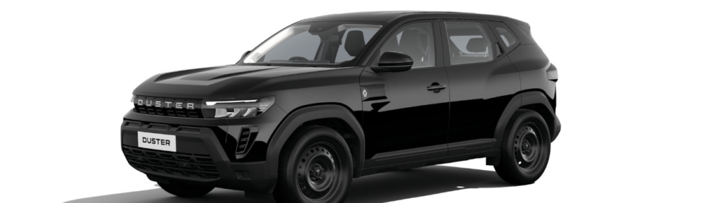 [Photo of 2026 Renault Duster in Stealth Black]
