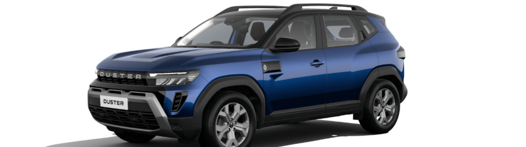  [Photo of 2026 Renault Duster in River Blue with Stealth Black]