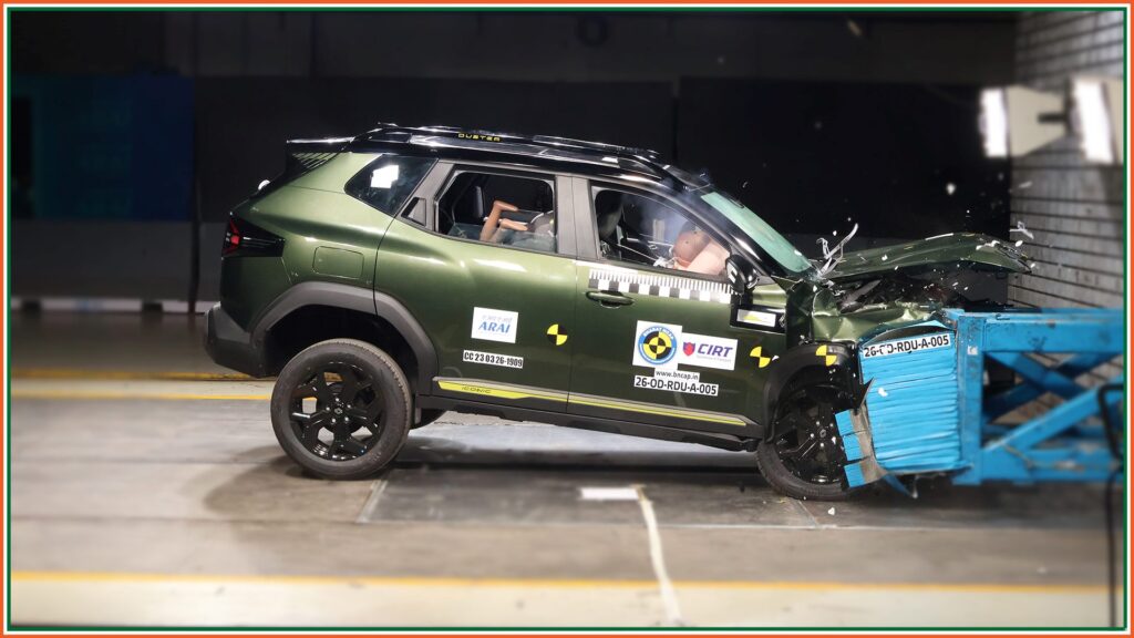 New Duster 2026 Model Safety Rating BNCAP Front Collision ...  
