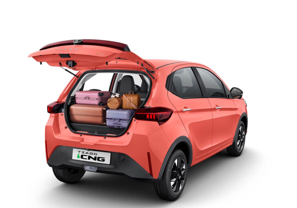 2026 Tata Tiago Boot Space in CNG Variant
