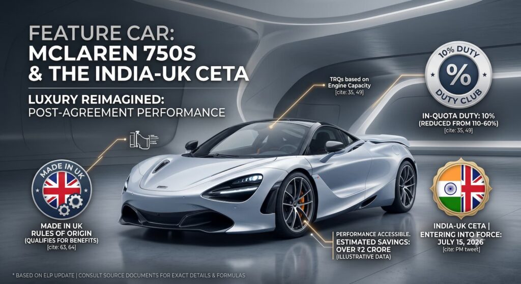 McLaren 750S India-UK CETA